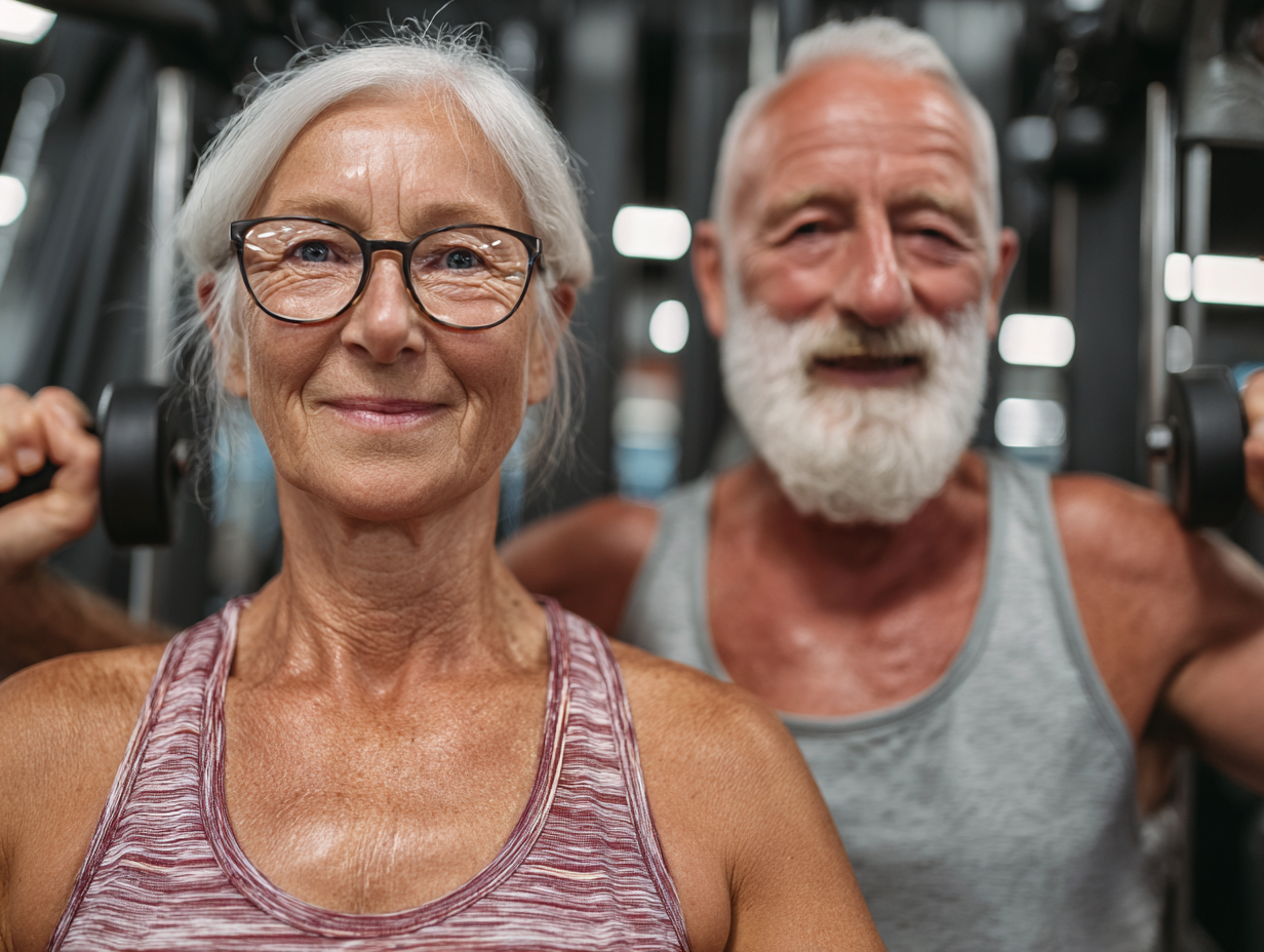 Старша жінка в творчому русі